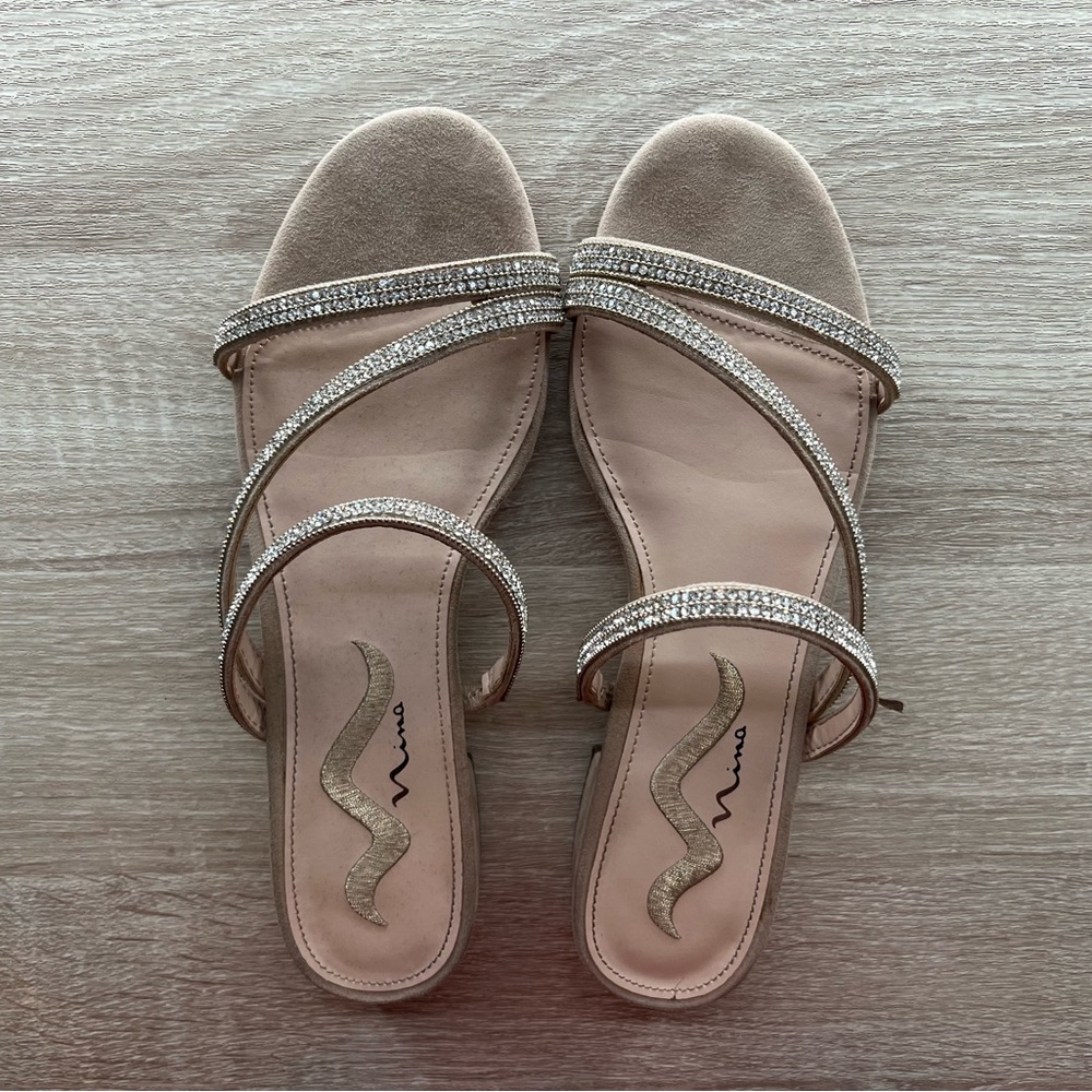 Rhinestone heels/sandals